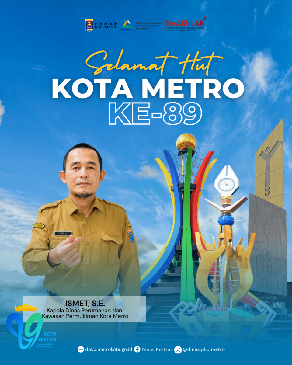 Semarak HUT Kota Metro ke-89: Bersama Membangun Kota yang Maju, Sejahtera, dan Berkelanjutan